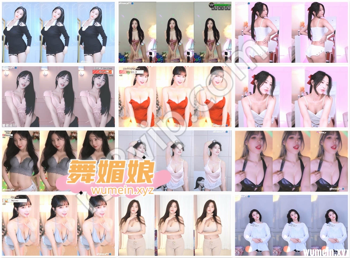 [韩国主播]韩国AfreecaTv多位主播22.12.12日直播热舞合集！原版无水印[70V/11.2G]