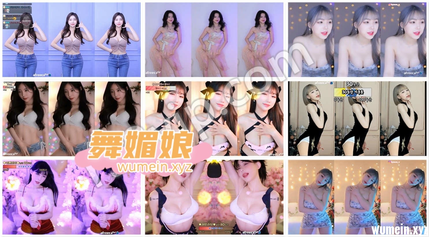 [韩国主播]韩国AfreecaTv多位主播22.12.21日直播热舞合集！原版无水印[56V/8.83G]